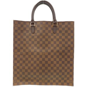 Louis Vuitton Damier Ebene Brown Sac Plat Tote Bag